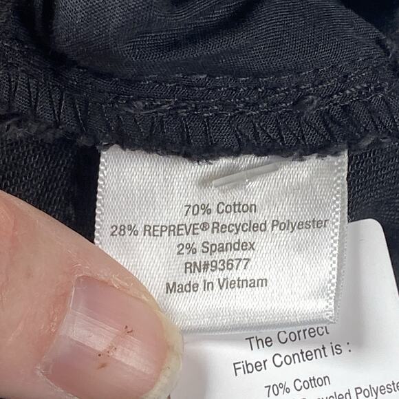 NWT St Johns Bay Women's Size 12T (32x32) Skinny Jeans Black Slimming Mid Rise - Picture 5 of 7